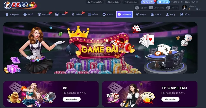 Hướng dẫn tân thủ trải nghiệm game cược tại EE88